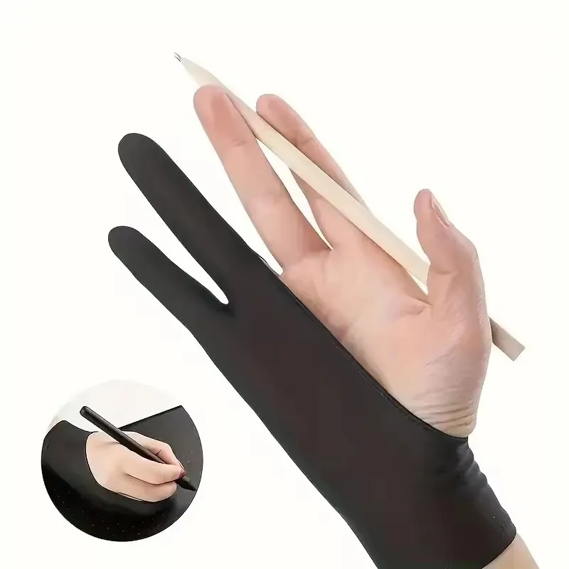 Two-Fingers Anti-touch Paintin - Drawing Glove Artist ulasan dan harga