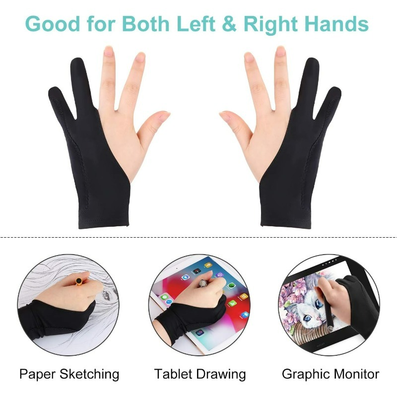 Acrylic Fiber Anti-touch Drawi - Drawing Glove Artist ulasan dan harga