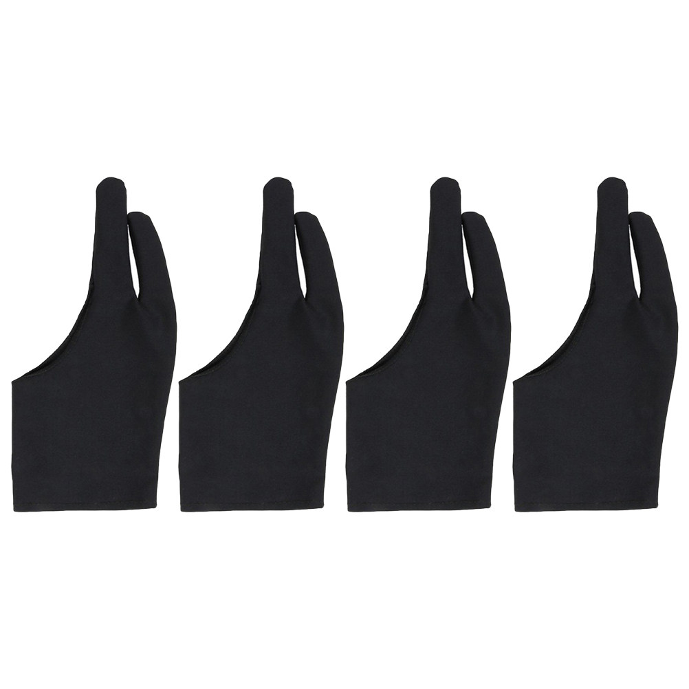4Pcs Spandex Two Finger Drawin - Drawing Glove Artist ulasan dan harga