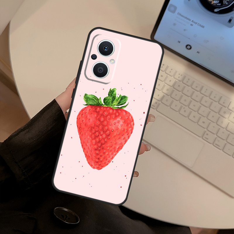 Strawberry Red Case For OPPO F - Oppo Reno 12 ulasan dan harga